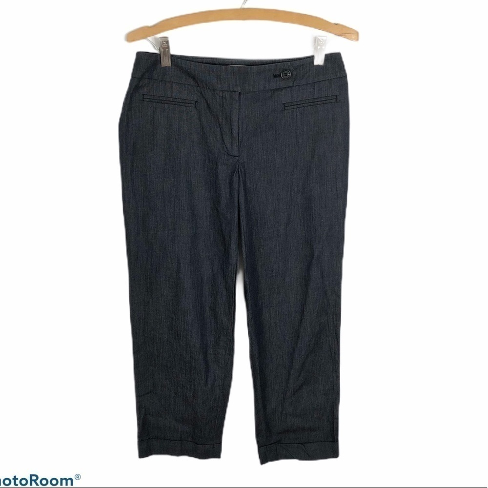 Loft Julie Fit Blue Cropped Jean Pants Sz 2